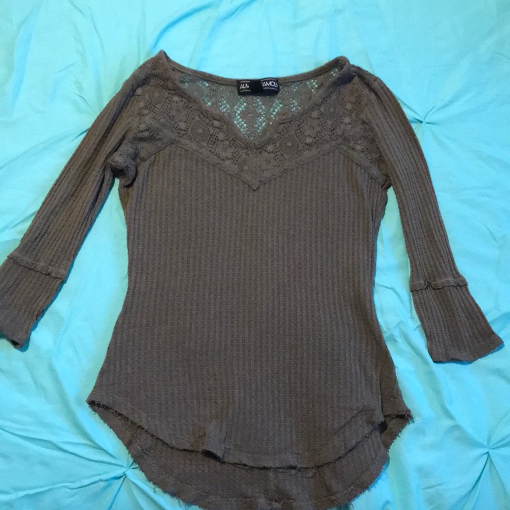 Olive green ( V neck) short sleeve shirt